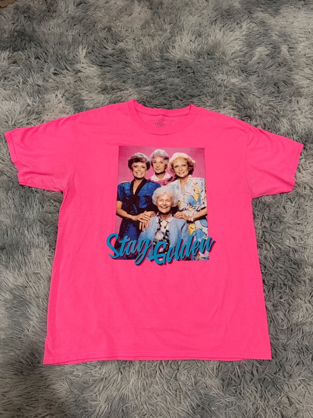 The Golden Girls Stay Golden Tee shirt t-shirt Large Pink